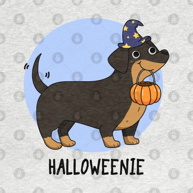 Halloweenie Cute Halloween Dachshund Dog puns are life by punnybone